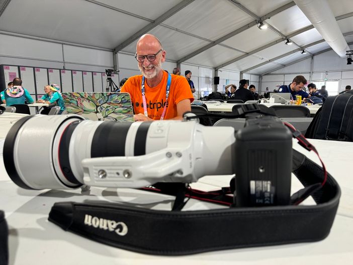 Roberto Bof in azione alle Paralimpiadi