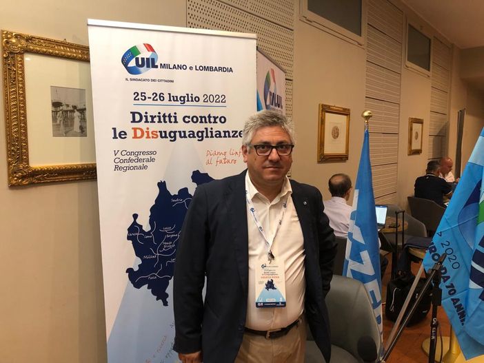 Enrico Vizza neosegretario generale della Uil Milano Lombardia