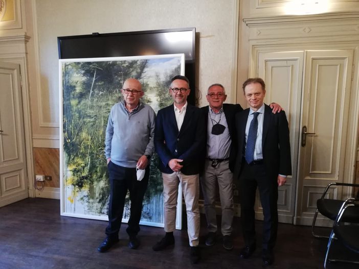 Un quadro di Antonio Pedretti donato all’Ospedale di Circolo da Varese per l'Oncologia