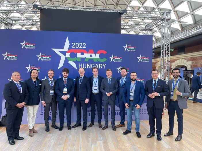 Davide Quadri (Lega Giovani Esteri) a Budapest al congresso mondiale dei Conservatori