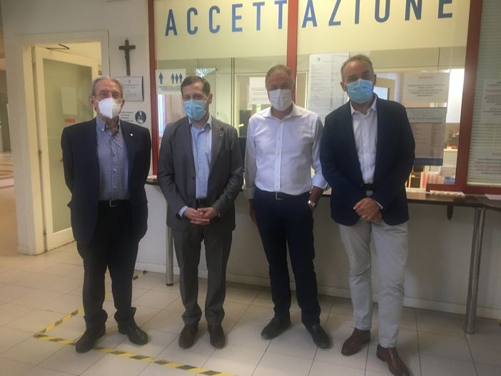 Da sinistra Ceccuzzi, Monti, Castiglioni e Valtolina