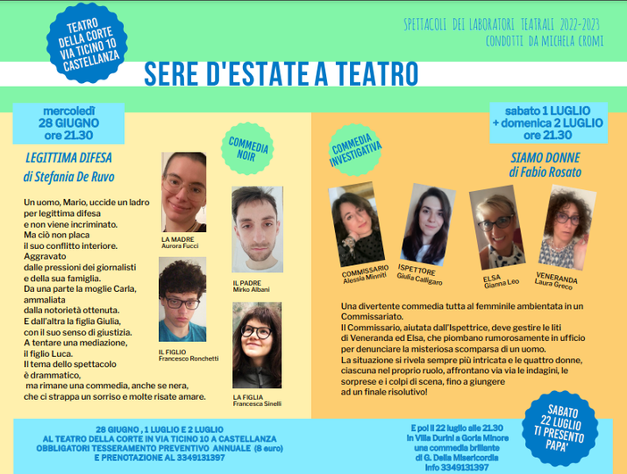 Sere d’estate al Teatro della Corte di Castellanza