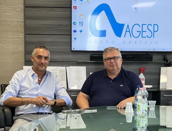 Da sinistra: Francesco Iadonisi, Amministratore Unico di Agesp Spa, e Gianfranco Carraro, Direttore Generale