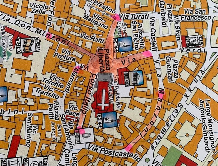 Mappa Ztl - Punti di chiusura Mappa Ztl - Punti di chiusura