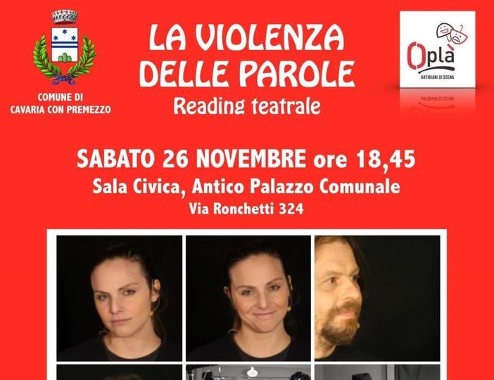Il sociale arriva a teatro a Cavaria con Premezzo Il sociale arriva a teatro a Cavaria con Premezzo