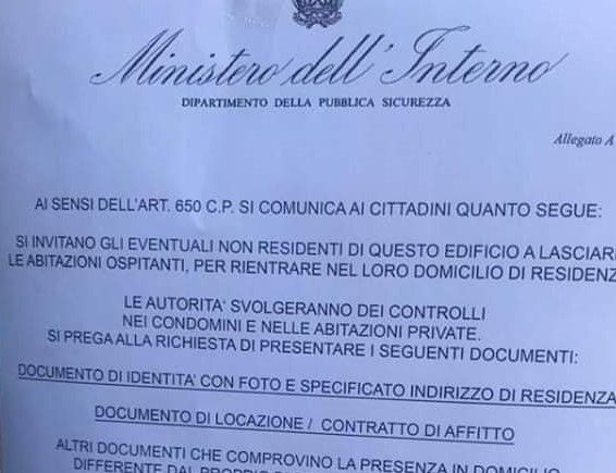 Il volantino truffa che sta circolando in tutta Italia Il volantino truffa che sta circolando in tutta Italia