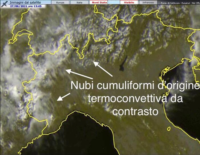 Oltre 30 gradi con umidità al 50%. Torna il rischio di temporali violenti con grandine