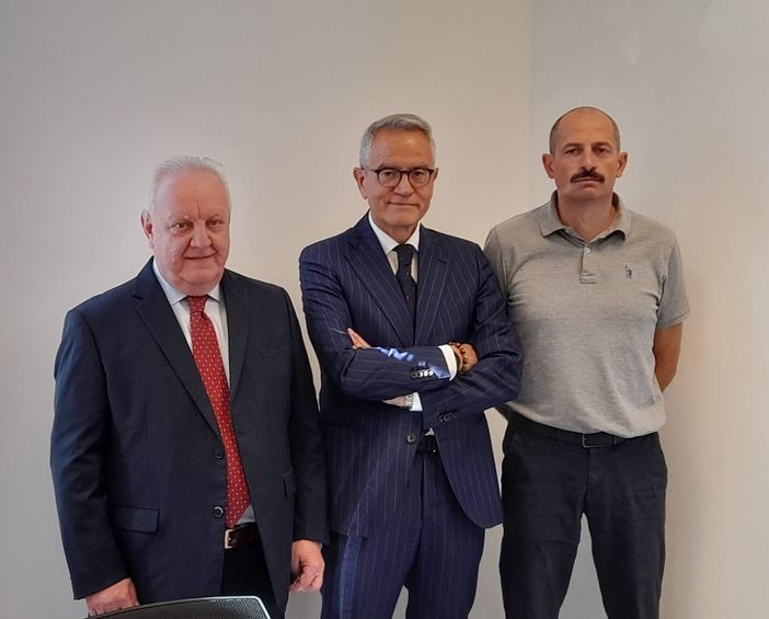Da sinistra, Mauro Croci, Giorgio Ginelli, Paride Magnoni