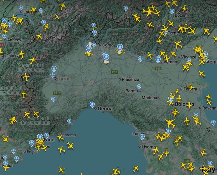 immagine da Flightradar24 immagine da Flightradar24