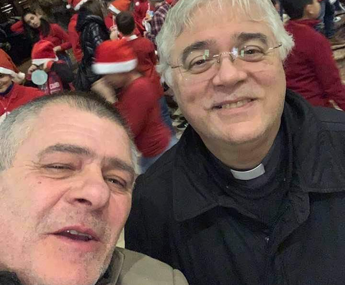 Don Nicola Ippolito con il sindaco Enrico Puricelli