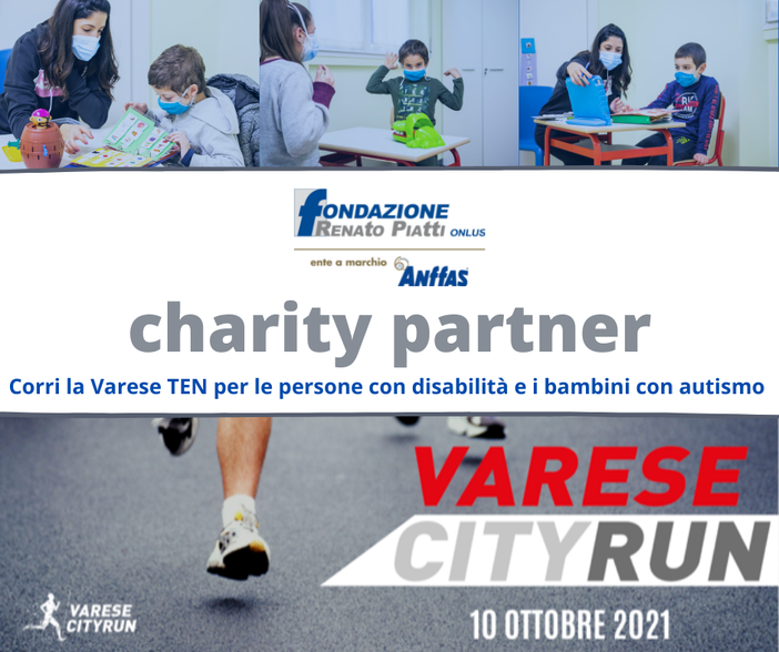 Fondazione Piatti charity partner della Varese City Run