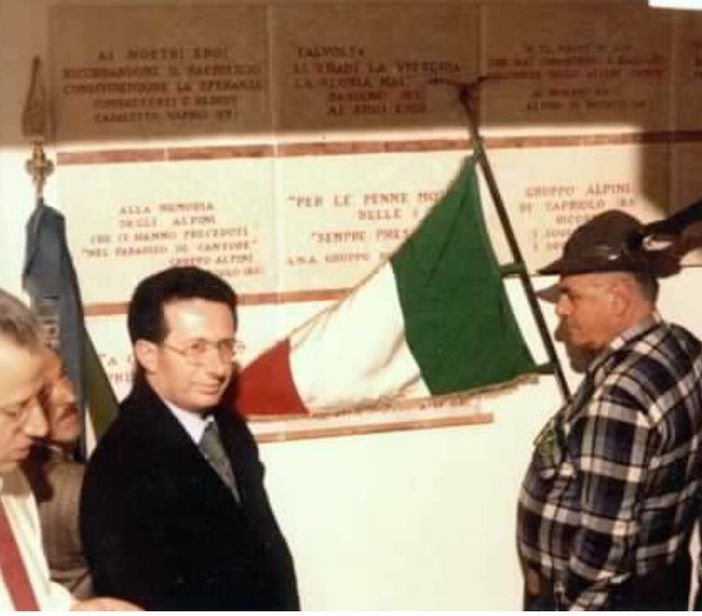 Giovanni Bianchi in una foto degli alpini Giovanni Bianchi in una foto degli alpini