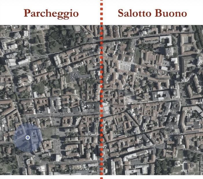 L'immagine postata dall'architetto Daniele Geltrudi