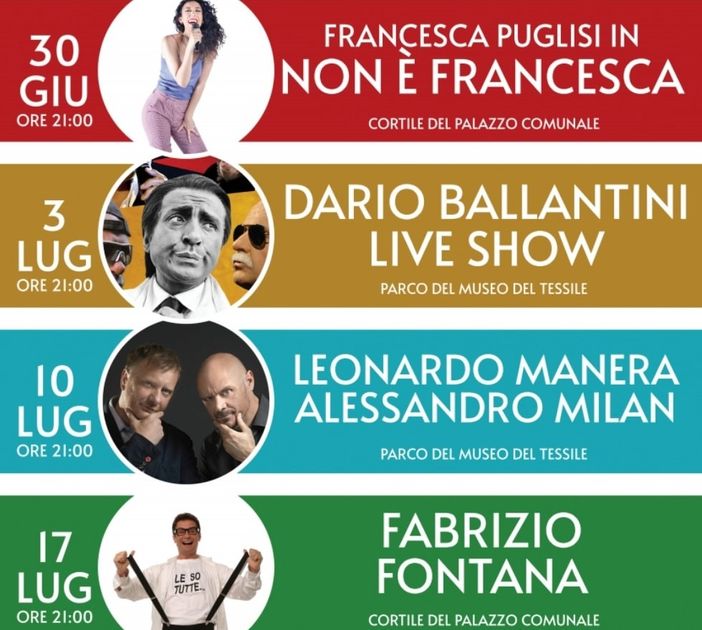 Quattro serate di comicità a Busto