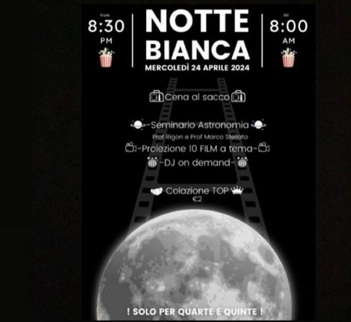 Notte bianca allo scientifico Tosi