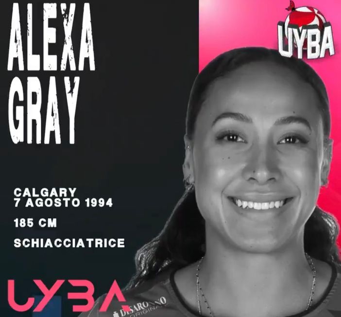 Uyba, altra conferma pesante: Alexa Gray c’è