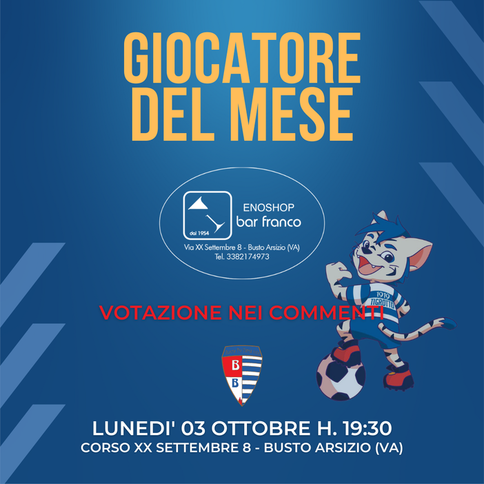 La Pro Patria si ritrova al Bar Franco e premia il “giocatore del mese”