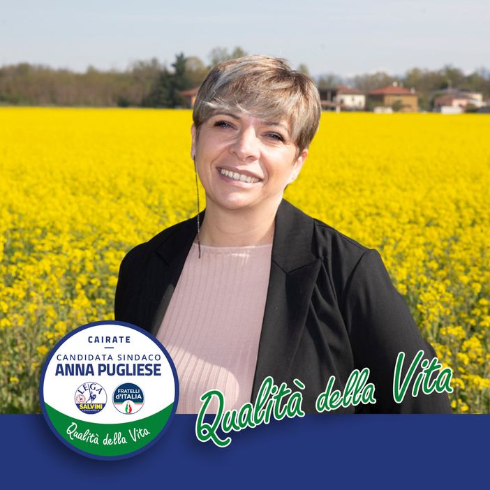 La candidata sindaco a Cairate, Anna Pugliese