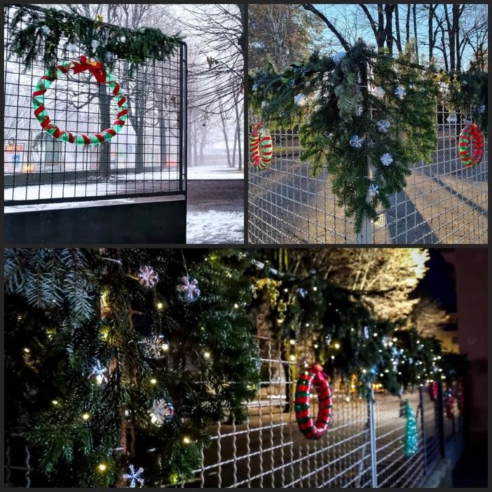 Scuola primaria &quot;Pontida&quot;. Nella seconda foto in basso, l'allestimento dell'asilo Sant'Anna