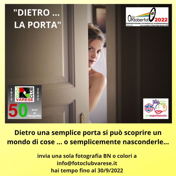 “Dietro la porta”: nuovo progetto social del Foto Club Varese per il cinquantesimo di fondazione “Dietro la porta”: nuovo progetto social del Foto Club Varese per il cinquantesimo di fondazione