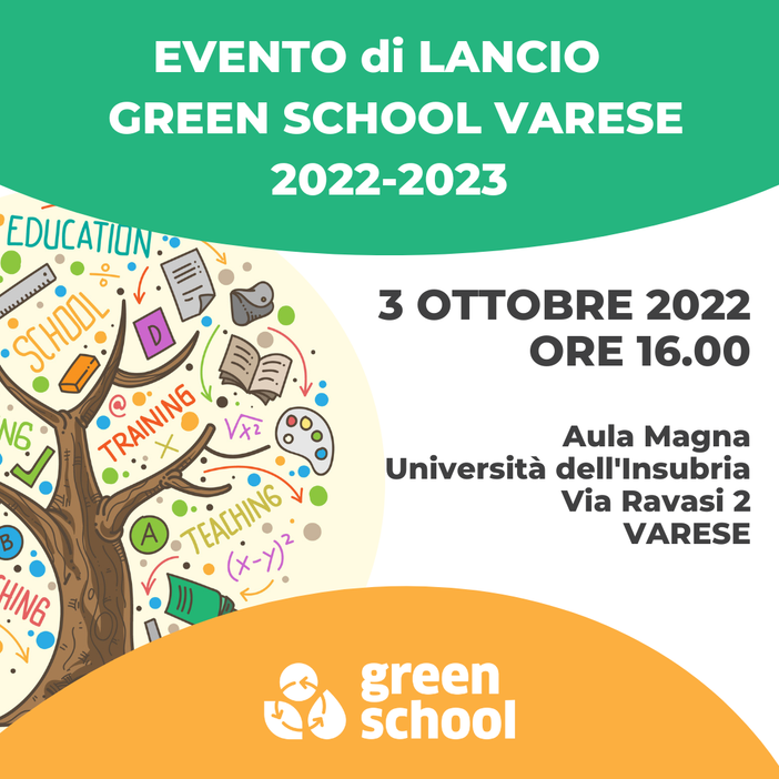 Il programma “Green school” riparte da Varese e avvia il progetto a livello nazionale Il programma “Green school” riparte da Varese e avvia il progetto a livello nazionale
