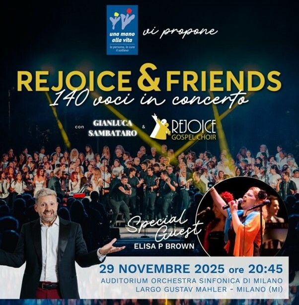 Rejoice & Friends, 140 voci in concerto: gospel e solidarietà Rejoice & Friends, 140 voci in concerto: gospel e solidarietà
