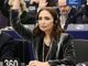 Gianna Gancia durante un intervento all'europarlamento