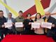 I partecipanti alla conferenza stampa del minoranze di centrosinistra