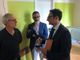 Il direttore sociosanitario John Tremamondo, primo da destra, con il direttore sanitario Stefano Schieppati, al centro, durante la visita alla Casa di Comunità di Cassano dell'assessore regionale Guido Bertolaso