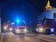I vigili del fuoco sul posto