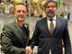 Nella foto, da sinistra: Paolo Mazzucchelli, Presidente Alfa; Giuseppe Pirola, Presidente Uyba