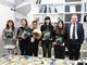 Nella foto di gruppo, da sinistra, Alessia Piai, Sofia Luoni, Giacomo Gambini, Ginevra Colaizzo e Delia Mladinescu, insieme a Mauro Ghisellini, direttore di Acof Olga Fiorini
