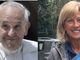 Papa Francesco (foto Adnkronos) e Mirella Cerini