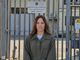 L'eurodeputata Tovaglieri davanti al carcere di Busto