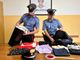 I carabinieri con la refurtiva sequestrata a Sesto Calende I carabinieri con la refurtiva sequestrata a Sesto Calende