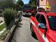 I vigili del fuoco sul posto