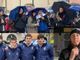 Nella foto: in alto la Uyba in piazza Santa Maria, sotto la rappresentanza dei giovani calciatori della Pro Patria e Anja Nella (Futura Volley) che vivrà le Olimpiadi nella sua Bormio