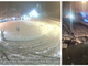 Da sinistra: la situazione neve sulla statale in Valganna intorno all’1.30 di notte (Webcam Centro Geofisico Prealpino) e una delle auto coinvolte nell'incidente sempre sulla 233