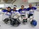 I varesini della Polha in pista con la Nazionale di para ice hockey: da sinistra Gabriele Lanza, Santino Stillitano, Alessandro Andreoni e Roberto Radice