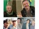 Antonio Raimondi con Umberto Bossi, sotto un giovanissimo Fausto Bossi e la foto condivisa da Giorgio Mariani