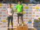 Elisa Sansottera Paiusco, in maglia verde, sul podio (foto Flaviano Ossola)