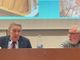 Da sinistra, il relatore Mario Colombo e il presidente dell'Università cittadina Carlo Magni Da sinistra, il relatore Mario Colombo e il presidente dell'Università cittadina Carlo Magni