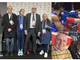 L'amministrazione e Masterboxe con due campionesse azzurre, Testa e Sorrentino. Serra sul ring (Ph FPI/Bozzani) e Gianni Bisterzo, figlio del mitico Bruno, con la moglie