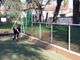 Il sindaco Mirella Cerini testa il nuovo campo da bocce al parco del Buon Gesù