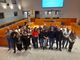 Sostenitori e candidati con Andrea Cassani in sala consiliare