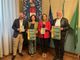 Da sinistra Tarlazzi, Maffioli, Mazzetti e Caccia