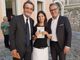 Letizia Luise con Alessandro Albani e Attilio Fontana