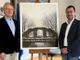 Carlo Mari dona la foto “Ponte sull’Olona” al Comune di Legnano