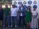 La presentazione dell'Asd Marnate Gorla Calcio. Sotto: il presidente Gussoni con il sindaco di Marnate Elisabetta Galli