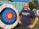 Michele Frangilli al campo di allenamento della Compagnia Arcieri Monica